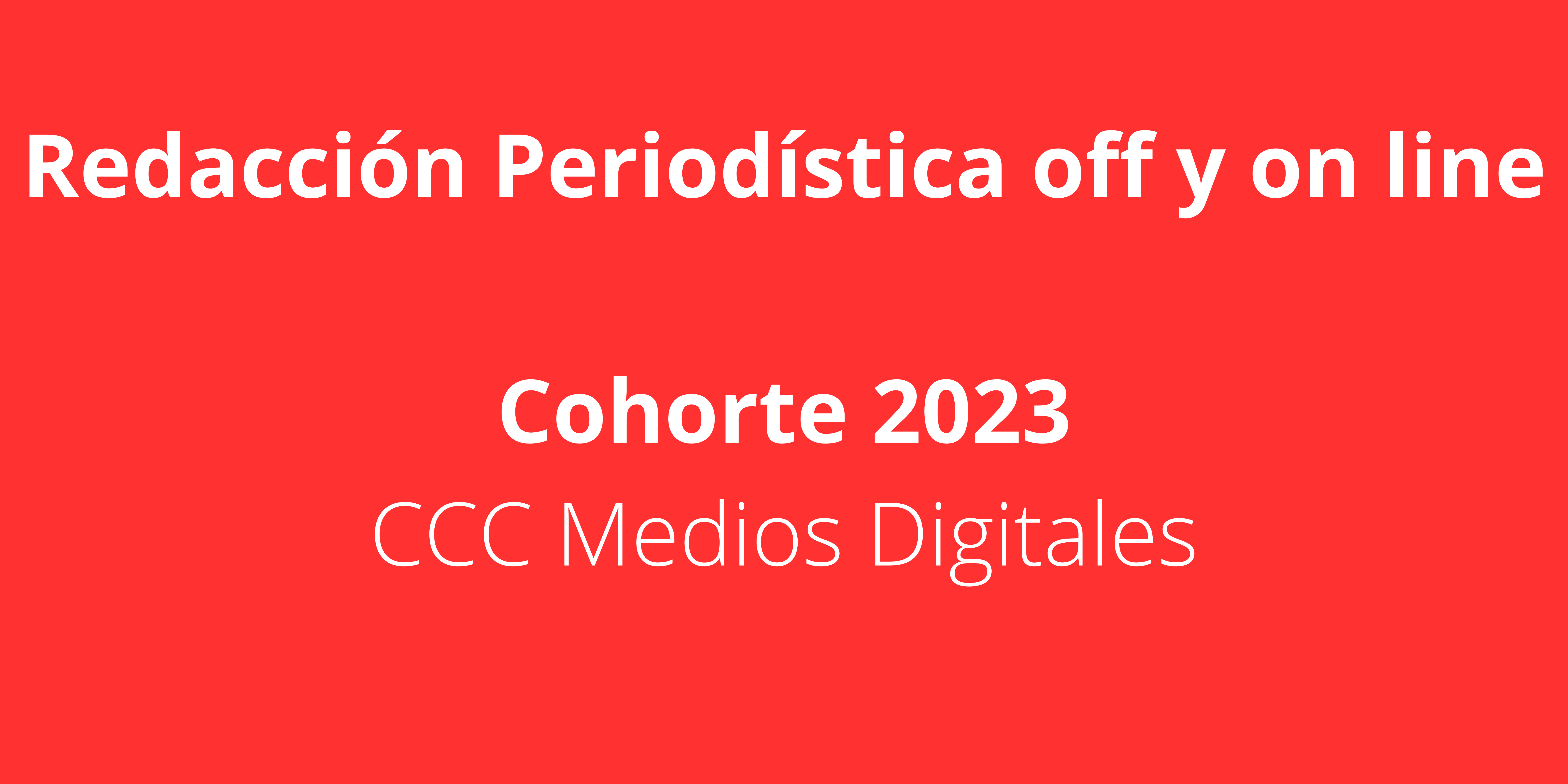 Taller de Redacción Periodística off y on line U SFE LMD